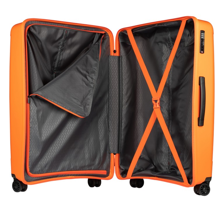 Koffer Franklin 76 cm Orange, Farbe: orange, Marke: Flanigan, EAN: 4048171011742, Abmessungen in cm: 51x76x29, Bild 4 von 5