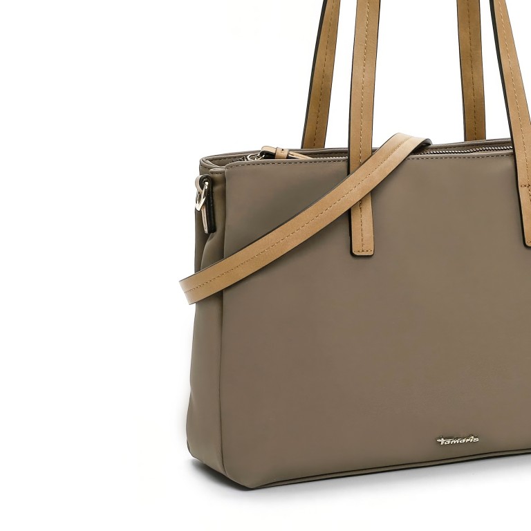 Shopper Gertraud Taupe, Farbe: taupe/khaki, Marke: Tamaris, EAN: 4063512145429, Abmessungen in cm: 31x22x10, Bild 8 von 8