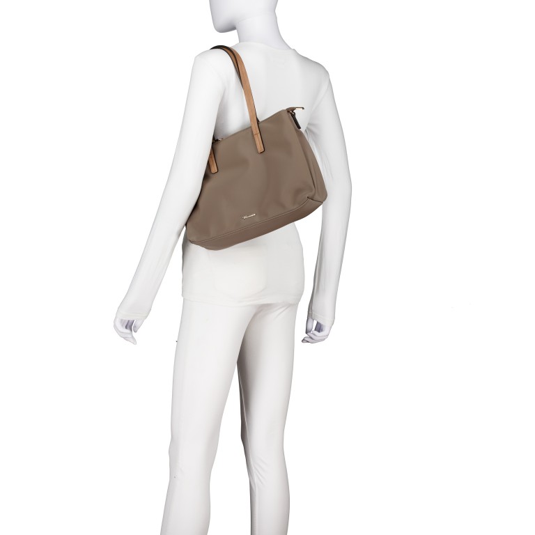 Shopper Gertraud Taupe, Farbe: taupe/khaki, Marke: Tamaris, EAN: 4063512145429, Abmessungen in cm: 31x22x10, Bild 4 von 8