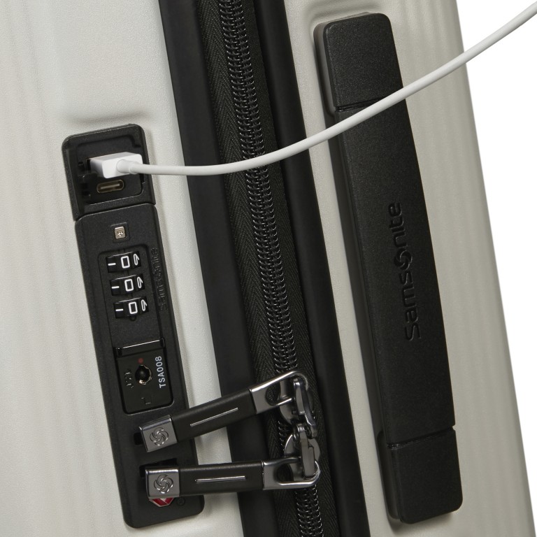 Koffer Nuon Spinner 55 erweiterbar Matt Quartz, Farbe: grau, Marke: Samsonite, EAN: 5400520333117, Abmessungen in cm: 40x55x20, Bild 17 von 18