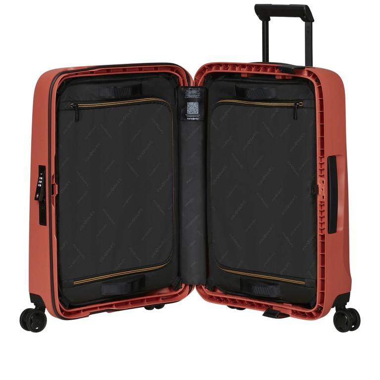 Handgepäck-Trolley Essens Spinner 55 IATA-Maß Clay, Farbe: orange, Marke: Samsonite, EAN: 5400520333322, Abmessungen in cm: 40x55x20, Bild 7 von 17