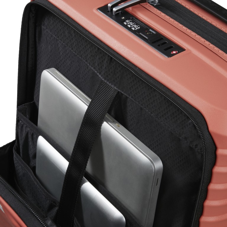 Handgepäck-Trolley Upscape Spinner 55 Easy Access ORANGE/Clay, Farbe: orange, Marke: Samsonite, EAN: 5400520333414, Abmessungen in cm: 40x55x23, Bild 8 von 15