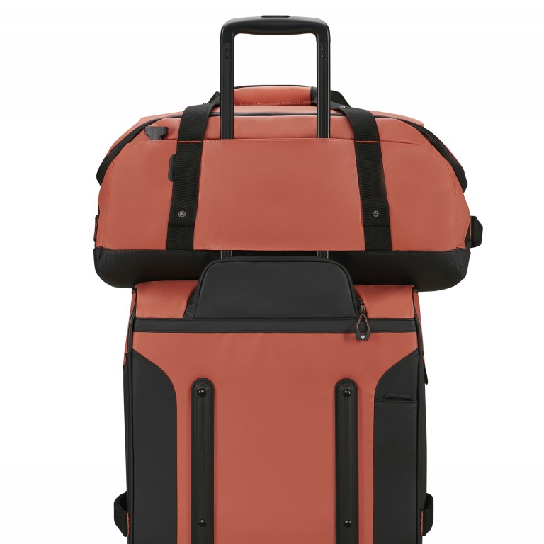Reisetasche Ecodiver Duffle S auch als Rucksack nutzbar Clay, Farbe: orange, Marke: Samsonite, EAN: 5400520331588, Abmessungen in cm: 31x55x24, Bild 4 von 11