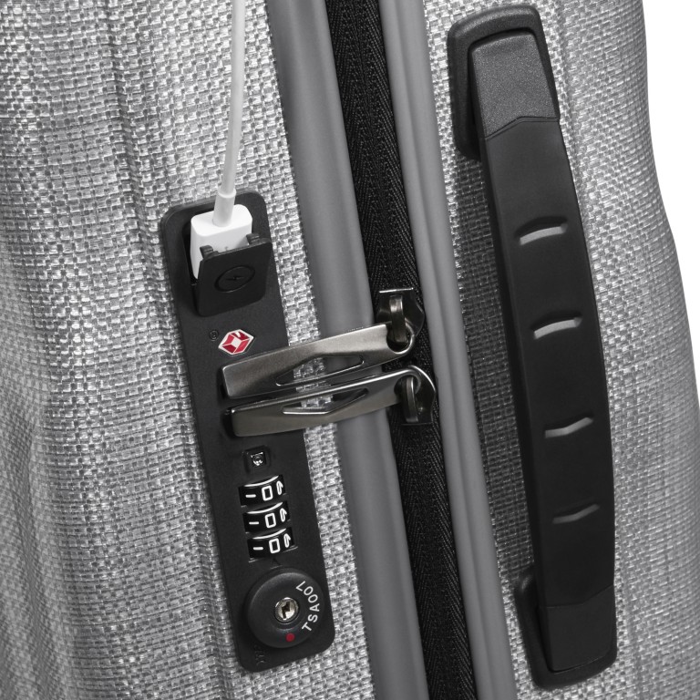 Koffer C-Lite Spinner 55 expandable Limited Aluminium, Farbe: metallic, Marke: Samsonite, EAN: 5400520347510, Abmessungen in cm: 40x55x20, Bild 13 von 17
