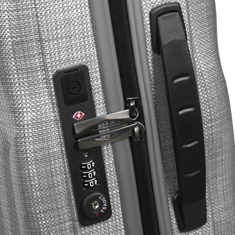 Koffer C-Lite Spinner 55 expandable Limited Aluminium, Farbe: metallic, Marke: Samsonite, EAN: 5400520347510, Abmessungen in cm: 40x55x20, Bild 12 von 17
