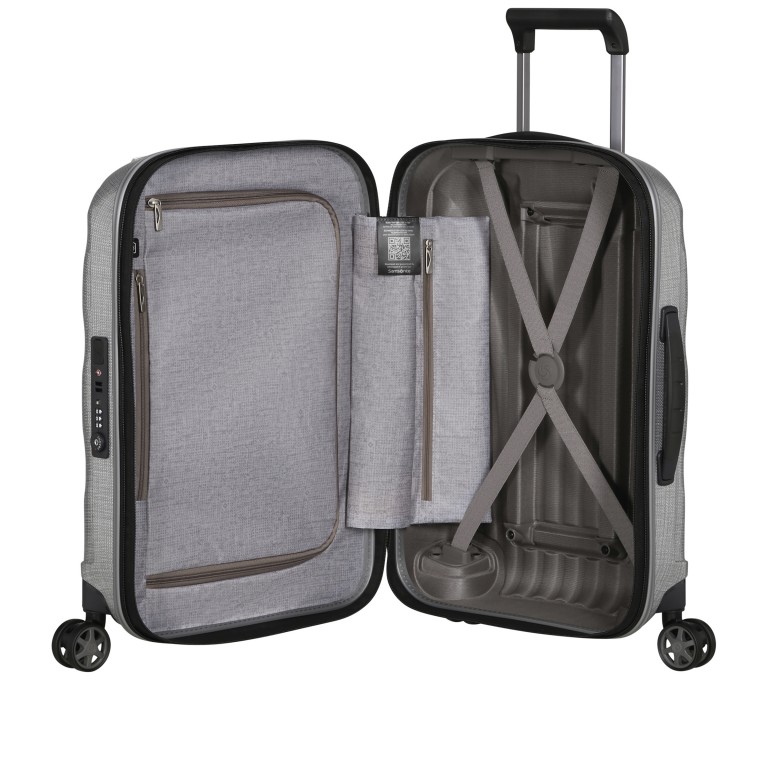 Koffer C-Lite Spinner 55 expandable Limited Aluminium, Farbe: metallic, Marke: Samsonite, EAN: 5400520347510, Abmessungen in cm: 40x55x20, Bild 9 von 17