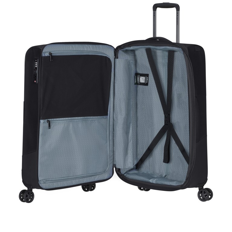 Koffer Biz2Go Spinner 66 erweiterbar Black, Farbe: schwarz, Marke: Samsonite, EAN: 5400520219138, Abmessungen in cm: 43x66x25, Bild 8 von 18