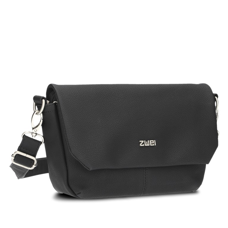 Umhängetasche Mademoiselle M40 Nubuk Black, Farbe: schwarz, Marke: Zwei, EAN: 4250257936942, Abmessungen in cm: 28x15x9, Bild 2 von 8