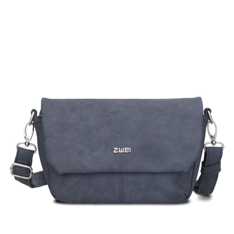 Umhängetasche Mademoiselle M40 Nubuk Blue, Farbe: blau/petrol, Marke: Zwei, EAN: 4250257934405, Abmessungen in cm: 28x15x9, Bild 1 von 8