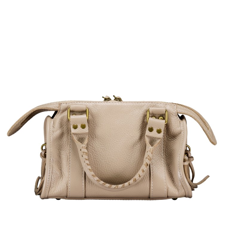 Handtasche Taupe, Farbe: taupe/khaki, Marke: Hausfelder Manufaktur, EAN: 4065646026360, Abmessungen in cm: 25x16.5x12, Bild 3 von 7