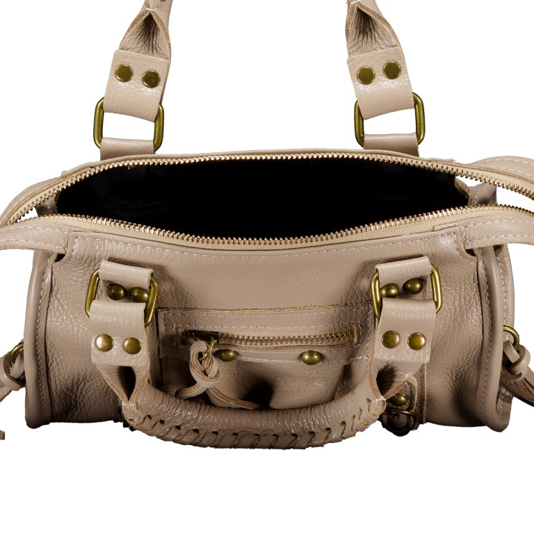 Handtasche Taupe, Farbe: taupe/khaki, Marke: Hausfelder Manufaktur, EAN: 4065646026360, Abmessungen in cm: 25x16.5x12, Bild 7 von 7