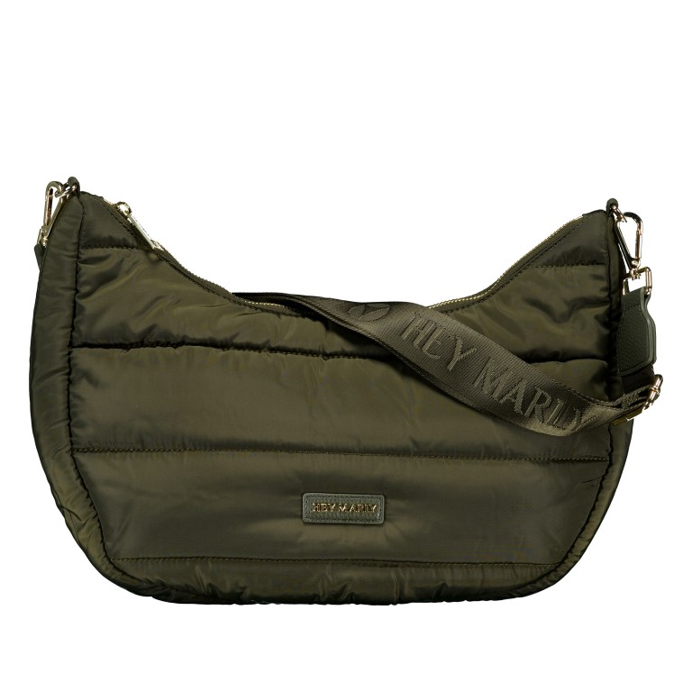 Beuteltasche Lifetime Buddy M DKLGRÜN, Farbe: grün/oliv, Marke: Hey Marly, EAN: 4262484652687, Abmessungen in cm: 37x11x28, Bild 1 von 6