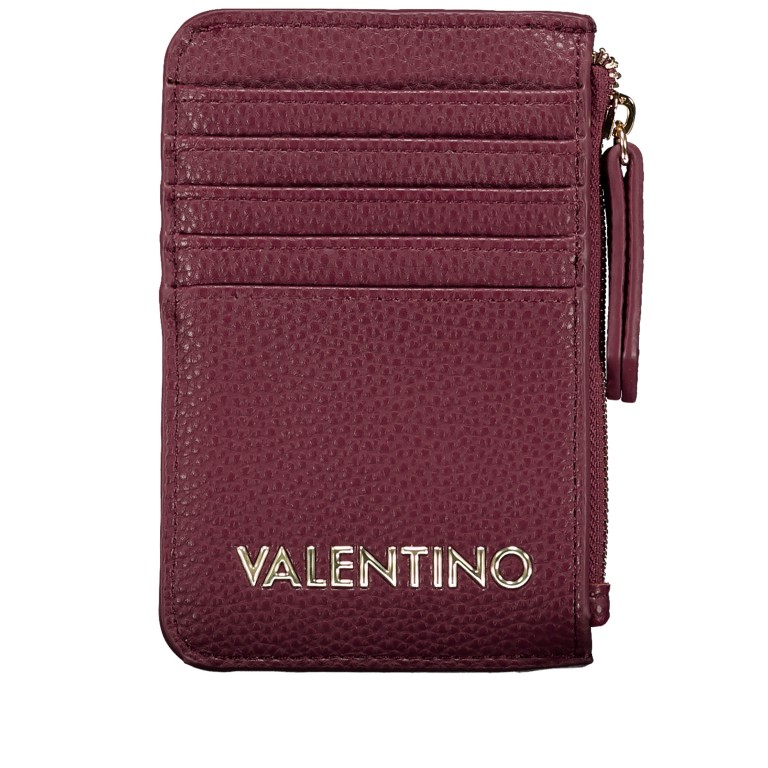 Karten-/Ausweisetui Brixton Bordeaux, Farbe: rot/weinrot, Marke: Valentino Bags, EAN: 8054942913371, Abmessungen in cm: 8.5x13.2x0.5, Bild 1 von 4