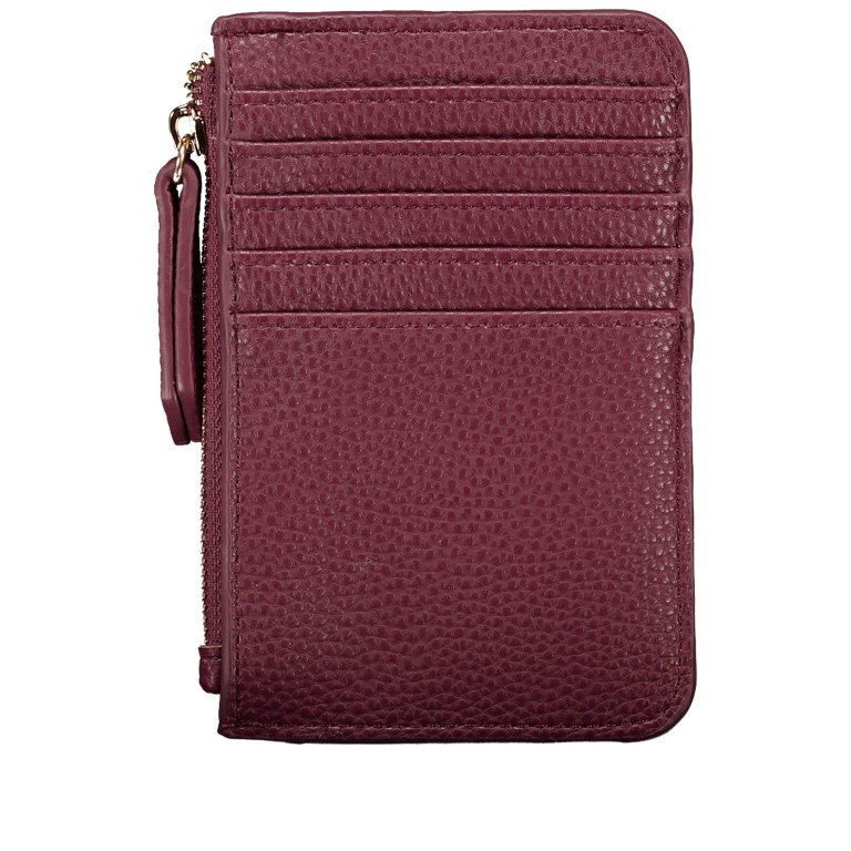 Karten-/Ausweisetui Brixton Bordeaux, Farbe: rot/weinrot, Marke: Valentino Bags, EAN: 8054942913371, Abmessungen in cm: 8.5x13.2x0.5, Bild 3 von 4