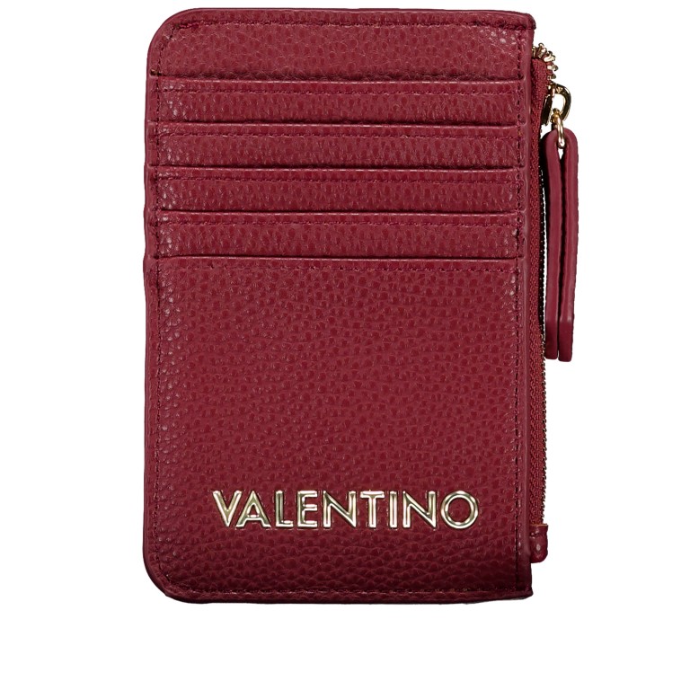 Karten-/Ausweisetui Brixton Bordeaux, Farbe: rot/weinrot, Marke: Valentino Bags, EAN: 8054942913371, Abmessungen in cm: 8.5x13.2x0.5, Bild 1 von 4