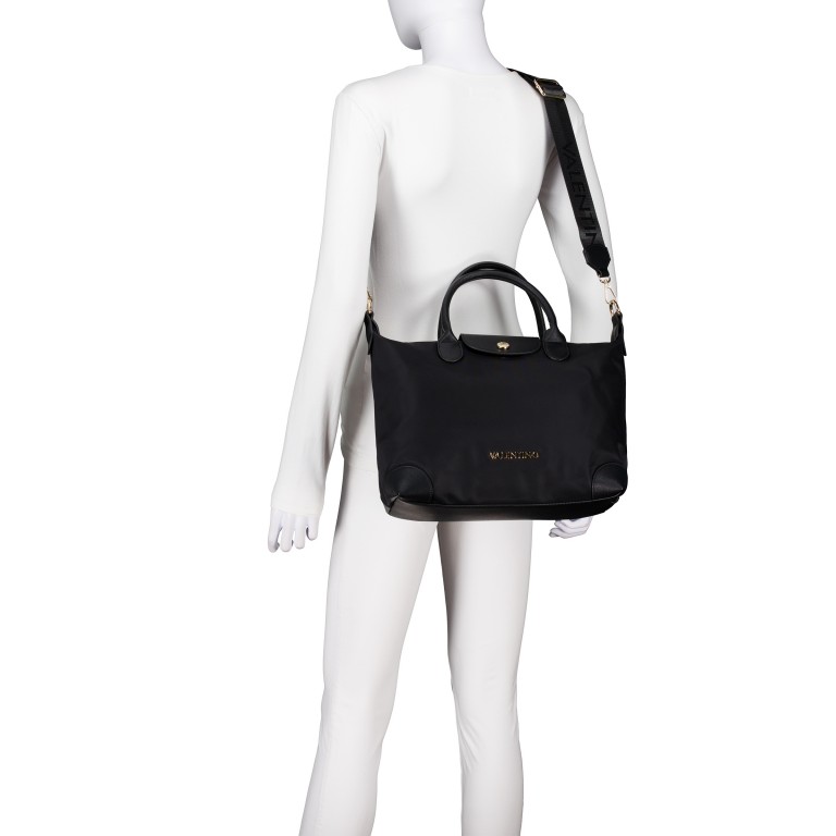 Handtasche Jolly Relove Recycle Nero, Farbe: schwarz, Marke: Valentino Bags, EAN: 8054942906496, Abmessungen in cm: 31x24x14, Bild 7 von 7