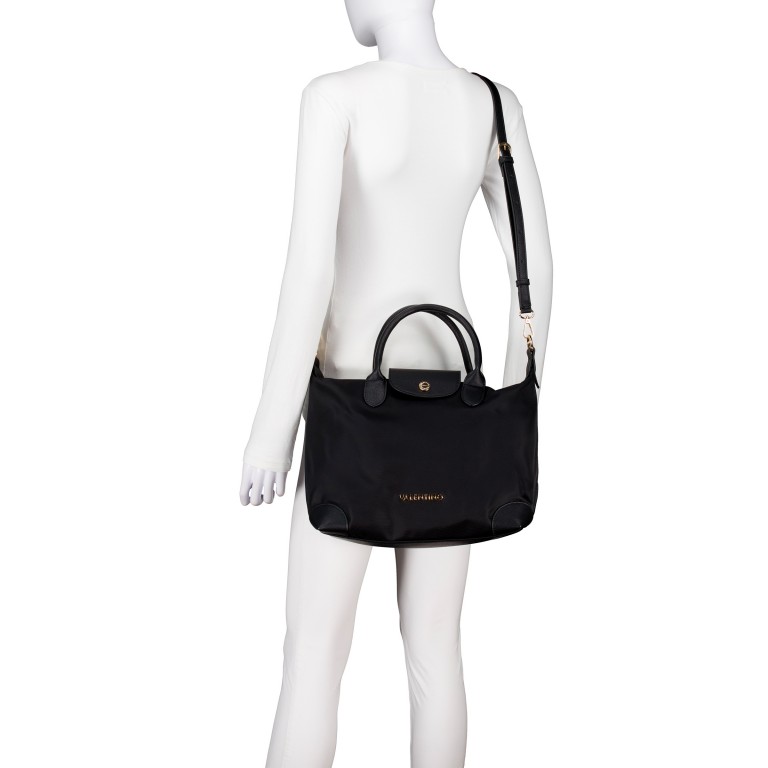 Handtasche Jolly Relove Recycle Nero, Farbe: schwarz, Marke: Valentino Bags, EAN: 8054942906496, Abmessungen in cm: 31x24x14, Bild 6 von 7