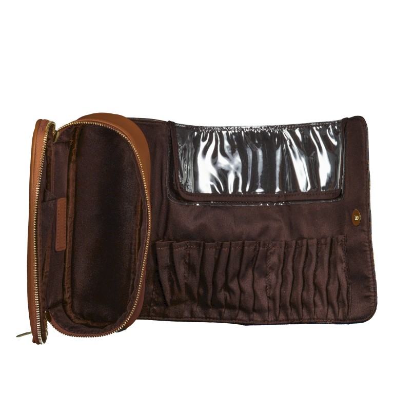 Schminktasche Regina Relove Recycle Moro Naturale, Farbe: braun, Marke: Valentino Bags, EAN: 8054942902955, Abmessungen in cm: 22x10x10, Bild 5 von 5