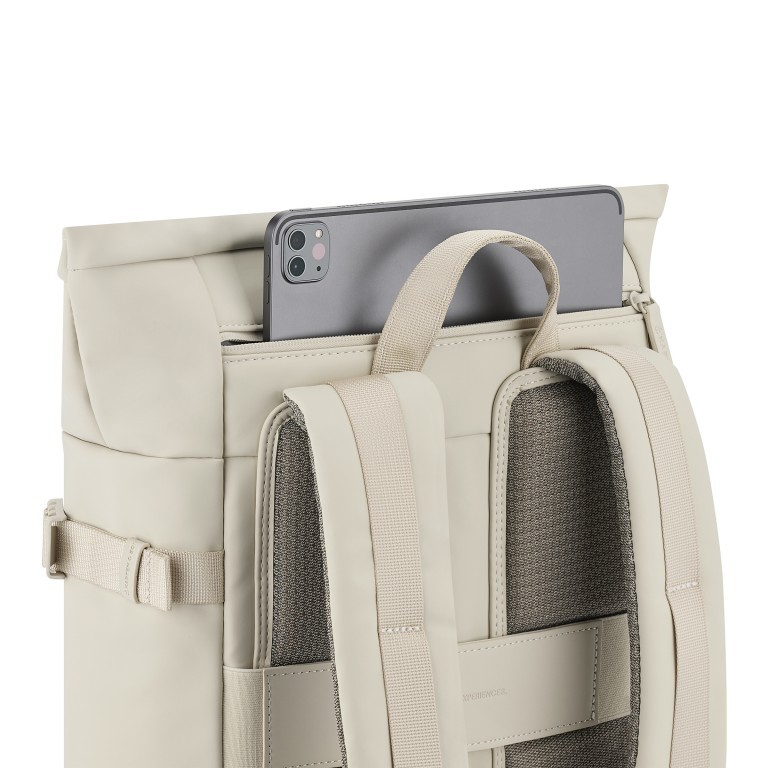 Rucksack Helsinki Modell 2025 Sandstone, Farbe: beige, Marke: Kapten & Son, EAN: 4251145254209, Abmessungen in cm: 27x44.5x14, Bild 8 von 10