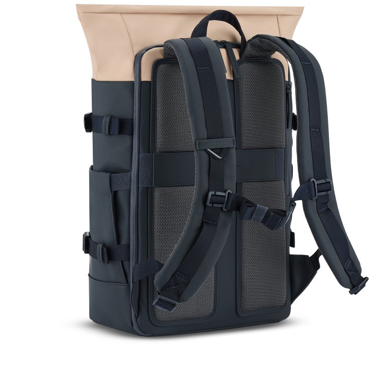Rucksack Helsinki Pro Navy Blush, Farbe: blau/petrol, Marke: Kapten & Son, EAN: 4251145254230, Abmessungen in cm: 30x52x15.5, Bild 4 von 10