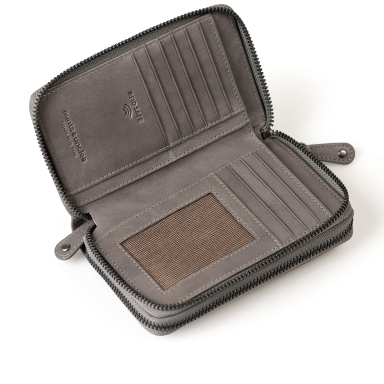 Geldbörse Grandma's Luxury Club Betty Oyster Grey, Farbe: grau, Marke: Aunts & Uncles, EAN: 4255717211829, Abmessungen in cm: 14.5x9x3, Bild 4 von 5