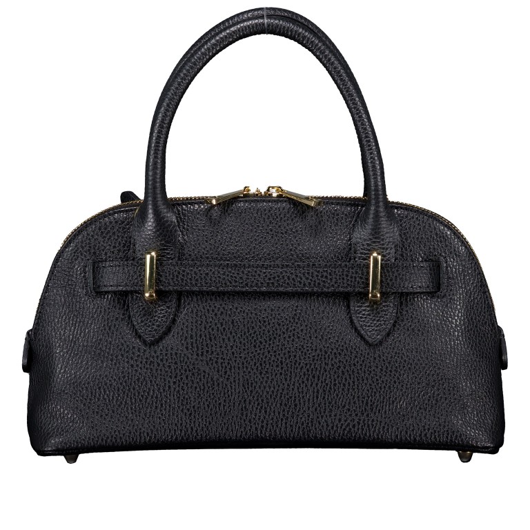Handtasche Dollaro Schwarz, Farbe: schwarz, Marke: Hausfelder Manufaktur, EAN: 4065646026551, Abmessungen in cm: 29x16x9.5, Bild 3 von 7