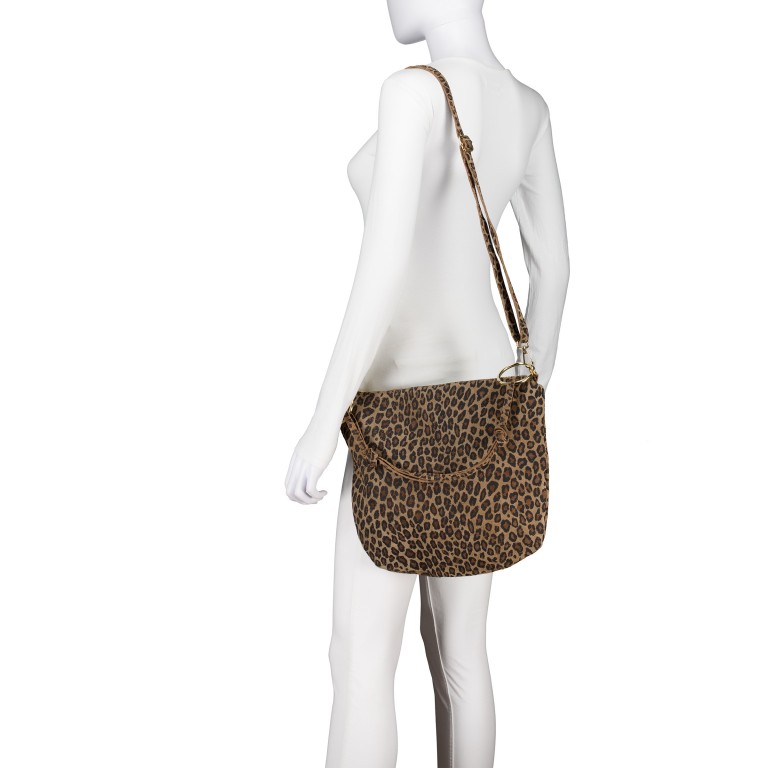 Beuteltasche Leo Hellbraun, Farbe: braun, Marke: Hausfelder Manufaktur, EAN: 4065646026674, Abmessungen in cm: 32.5x29x3, Bild 5 von 7