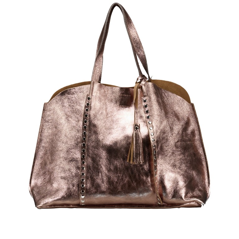 Tasche Metallic Bronzo, Farbe: metallic, Marke: Hausfelder Manufaktur, EAN: 4065646026704, Abmessungen in cm: 45x35x11, Bild 1 von 5