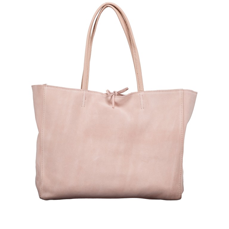 Shopper Velours ROSE/Rose, Farbe: rosa/pink, Marke: Hausfelder Manufaktur, EAN: 4065646026735, Abmessungen in cm: 36x30x12, Bild 1 von 5