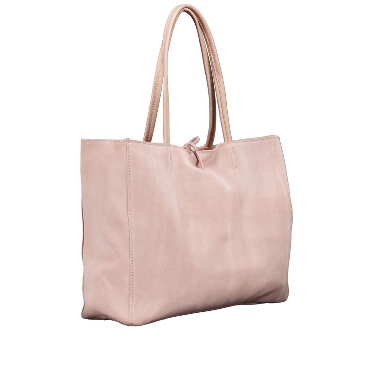 Shopper Velours ROSE/Rose, Farbe: rosa/pink, Marke: Hausfelder Manufaktur, EAN: 4065646026735, Abmessungen in cm: 36x30x12, Bild 2 von 5