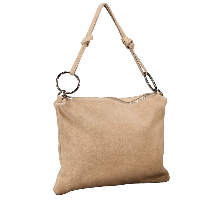 Umhängetasche Velours Sand, Farbe: beige, Marke: Hausfelder Manufaktur, EAN: 4065646026797, Abmessungen in cm: 35x26x1.5, Bild 2 von 9