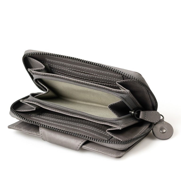 Geldbörse Grandma's Luxury Club Francis mit RFID-Schutz Oyster Grey, Farbe: grau, Marke: Aunts & Uncles, EAN: 4255717211980, Abmessungen in cm: 15x9.5x2.5, Bild 4 von 5