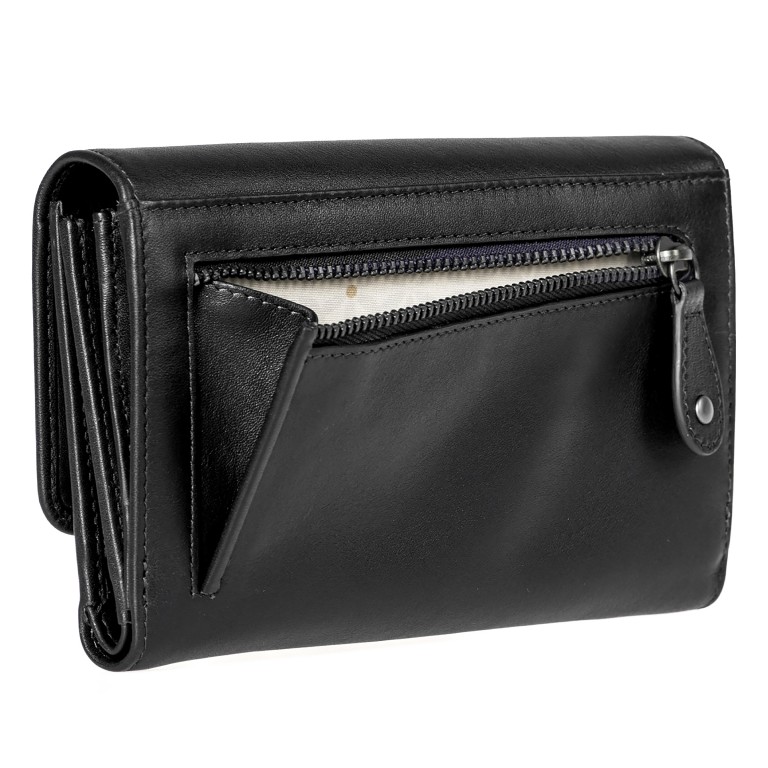 Geldbörse Jamie's Orchard Thyme Jet Black, Farbe: schwarz, Marke: Aunts & Uncles, EAN: 4255717209581, Abmessungen in cm: 16x10x3.5, Bild 5 von 5