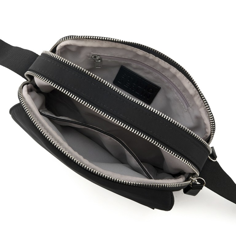 Umhängetasche Dahlem Black, Farbe: schwarz, Marke: Studio Berlin, EAN: 4262499037646, Abmessungen in cm: 23x15x5, Bild 5 von 6