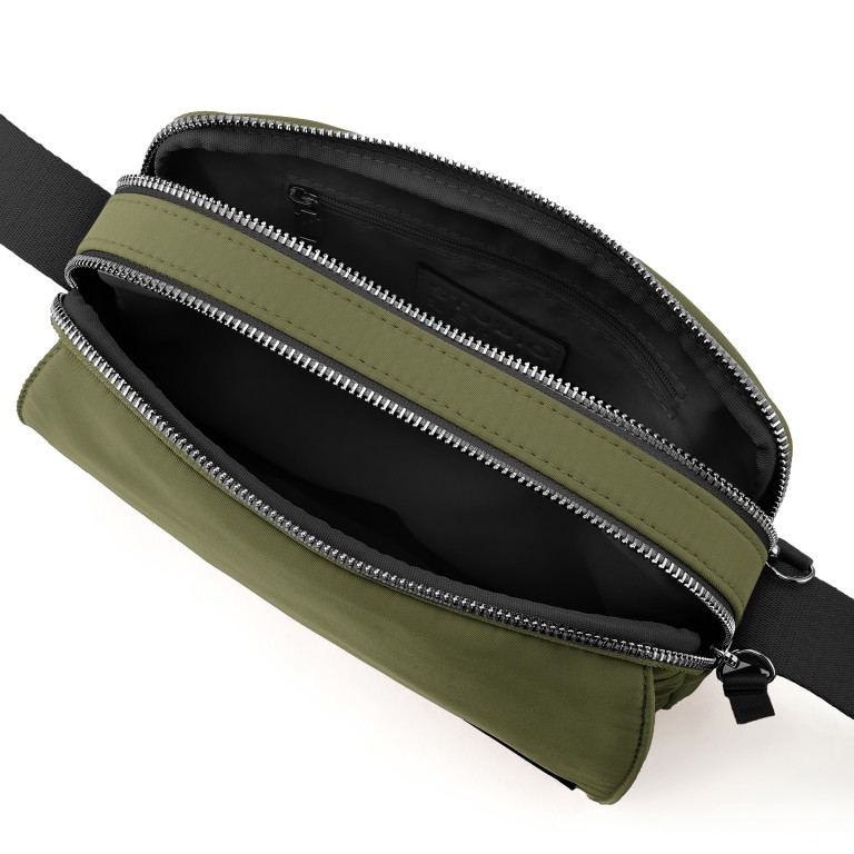 Umhängetasche Dahlem Olive, Farbe: grün/oliv, Marke: Studio Berlin, EAN: 4262499037677, Abmessungen in cm: 23x15x5, Bild 5 von 6