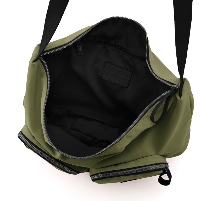 Beuteltasche Tegel Olive, Farbe: grün/oliv, Marke: Studio Berlin, EAN: 4262499038322, Abmessungen in cm: 25x27.5x4.5, Bild 4 von 5