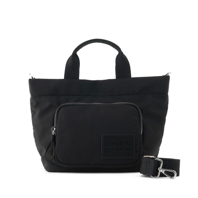 Handtasche Weißensee Black, Farbe: schwarz, Marke: Studio Berlin, EAN: 4262499038452, Abmessungen in cm: 22.5x21.5x13.5, Bild 1 von 6