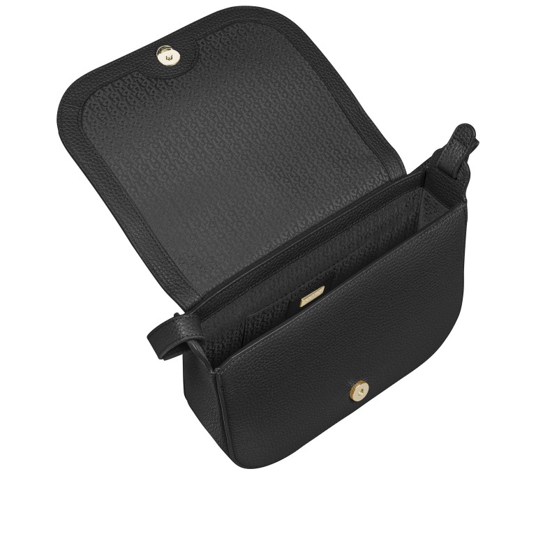Umhängetasche Pura M Black, Farbe: schwarz, Marke: AIGNER, EAN: 4055539648120, Abmessungen in cm: 26x19x9, Bild 4 von 4