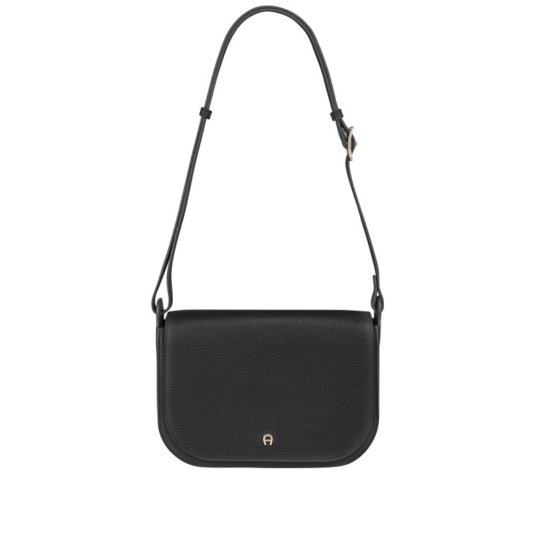 Umhängetasche Pura M Black, Farbe: schwarz, Marke: AIGNER, EAN: 4055539648120, Abmessungen in cm: 26x19x9, Bild 2 von 4