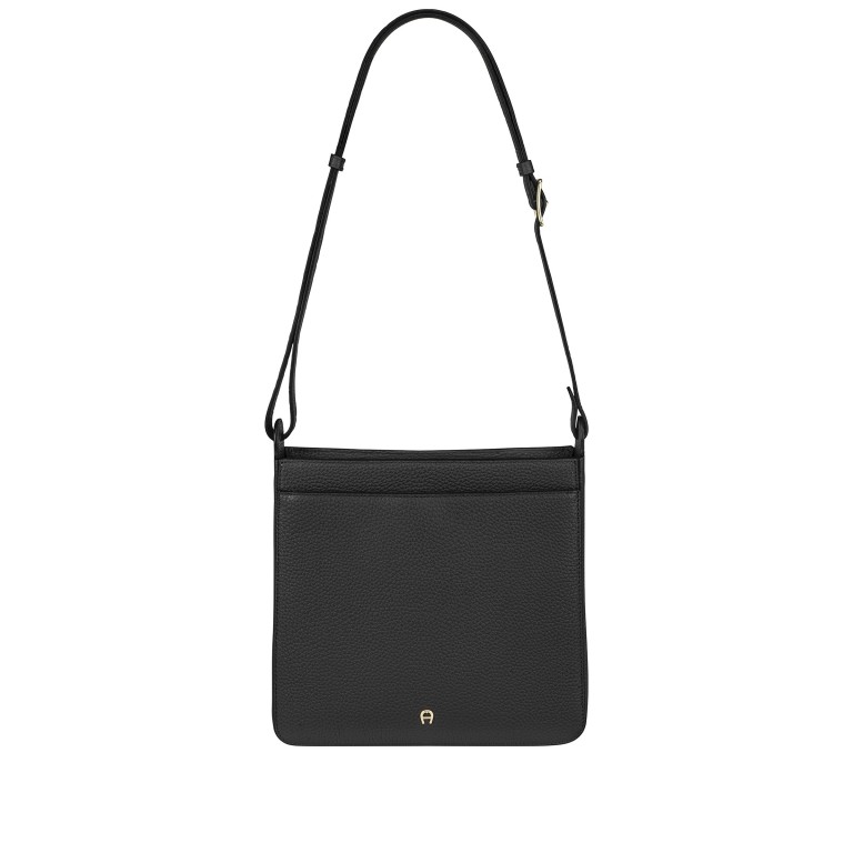 Beuteltasche Pura M Black, Farbe: schwarz, Marke: AIGNER, EAN: 4055539650307, Abmessungen in cm: 26x27x8, Bild 2 von 5