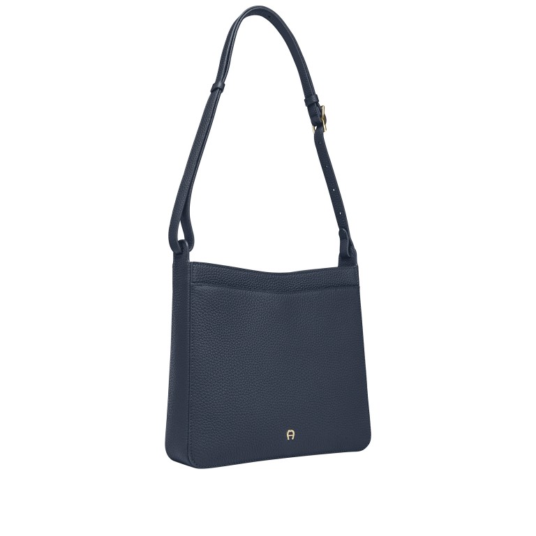 Beuteltasche Pura M Ink, Farbe: blau/petrol, Marke: AIGNER, EAN: 4055539650321, Abmessungen in cm: 26x27x8, Bild 3 von 5