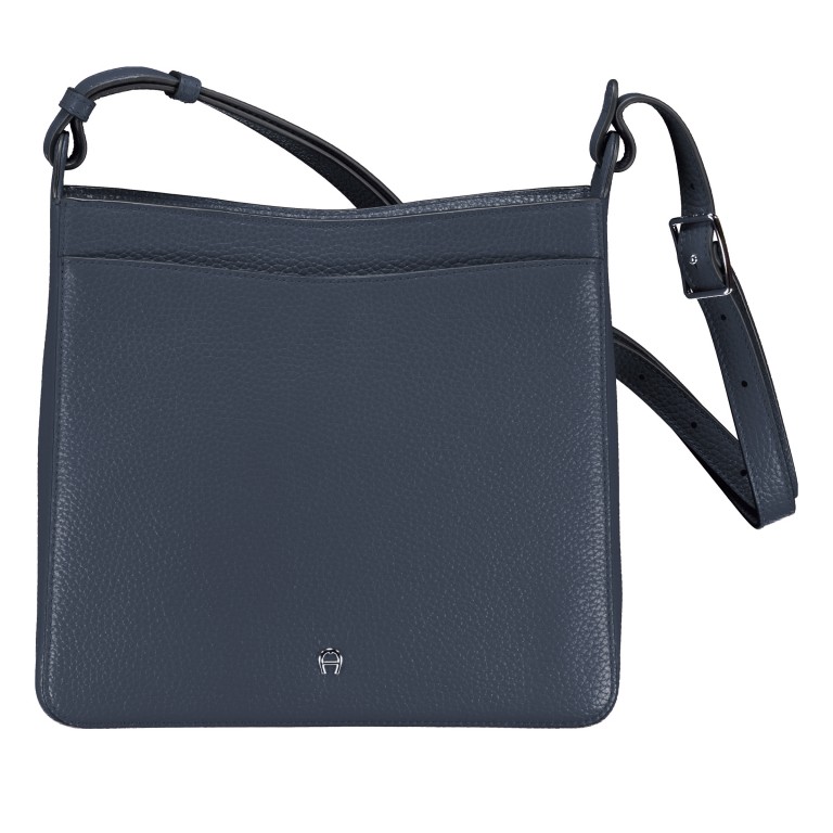 Beuteltasche Pura M Ink, Farbe: blau/petrol, Marke: AIGNER, EAN: 4055539650321, Abmessungen in cm: 26x27x8, Bild 1 von 6