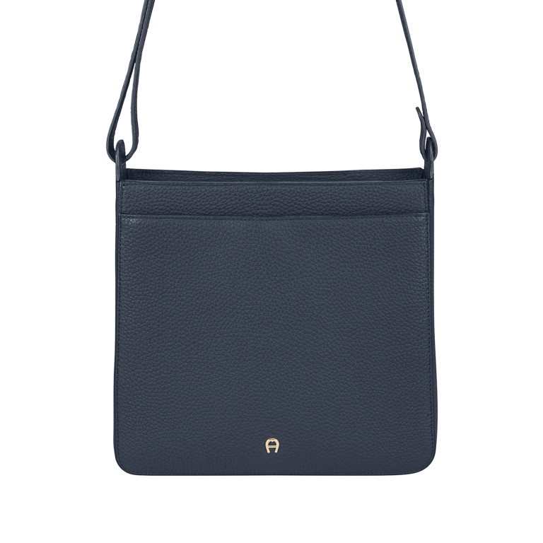 Beuteltasche Pura M Ink, Farbe: blau/petrol, Marke: AIGNER, EAN: 4055539650321, Abmessungen in cm: 26x27x8, Bild 1 von 5