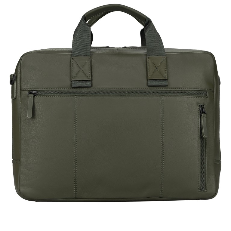 Aktentasche Tromsoe Business Bag M Olive, Farbe: grün/oliv, Marke: Jost, EAN: 4025307803808, Abmessungen in cm: 40x30x9, Bild 4 von 5