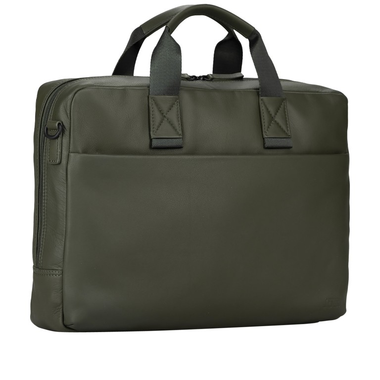Aktentasche Tromsoe Business Bag M Olive, Farbe: grün/oliv, Marke: Jost, EAN: 4025307803808, Abmessungen in cm: 40x30x9, Bild 2 von 5