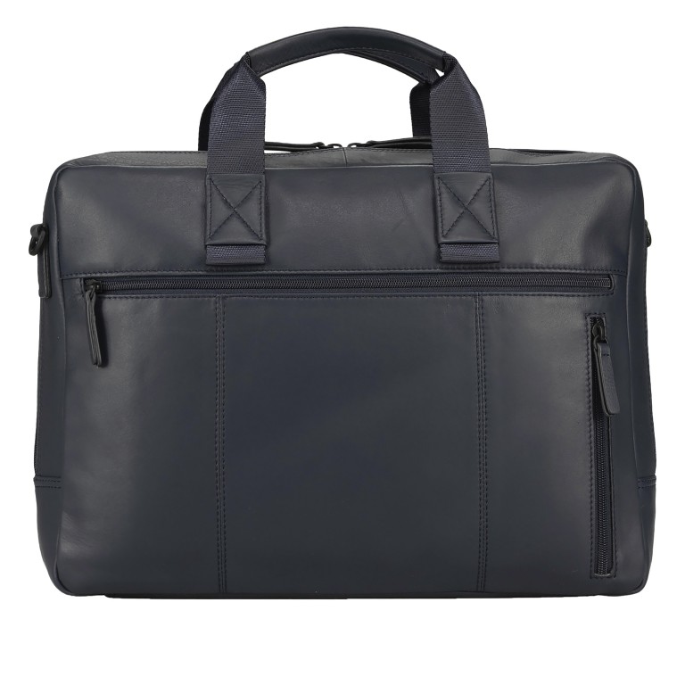 Aktentasche Tromsoe Business Bag M Blue, Farbe: blau/petrol, Marke: Jost, EAN: 4025307803785, Abmessungen in cm: 40x30x9, Bild 4 von 5
