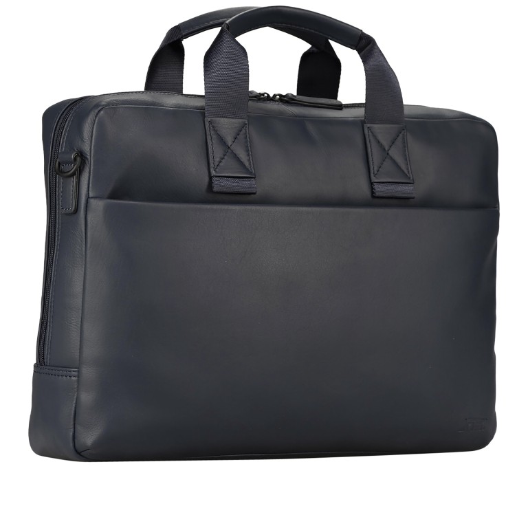 Aktentasche Tromsoe Business Bag M Blue, Farbe: blau/petrol, Marke: Jost, EAN: 4025307803785, Abmessungen in cm: 40x30x9, Bild 2 von 5