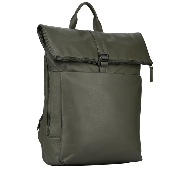 Rucksack Tromsoe Courier Backpack Olive, Farbe: grün/oliv, Marke: Jost, EAN: 4025307803723, Abmessungen in cm: 30x44x14.5, Bild 2 von 4