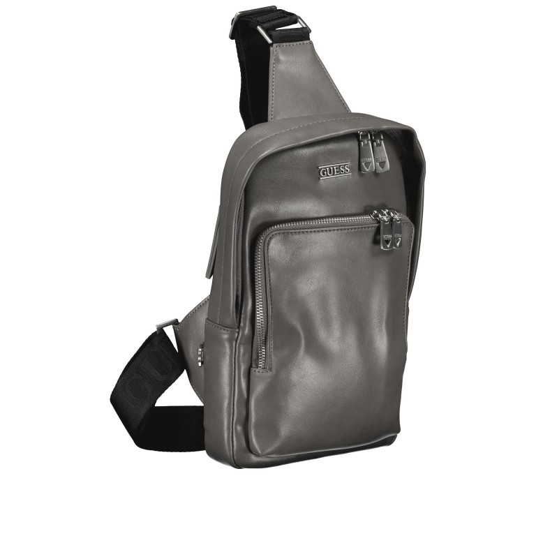 Umhängetasche Boston Slingbag Winter Grey, Farbe: grau, Marke: Guess, EAN: 7621806187790, Abmessungen in cm: 18x29.5x6.5, Bild 2 von 5