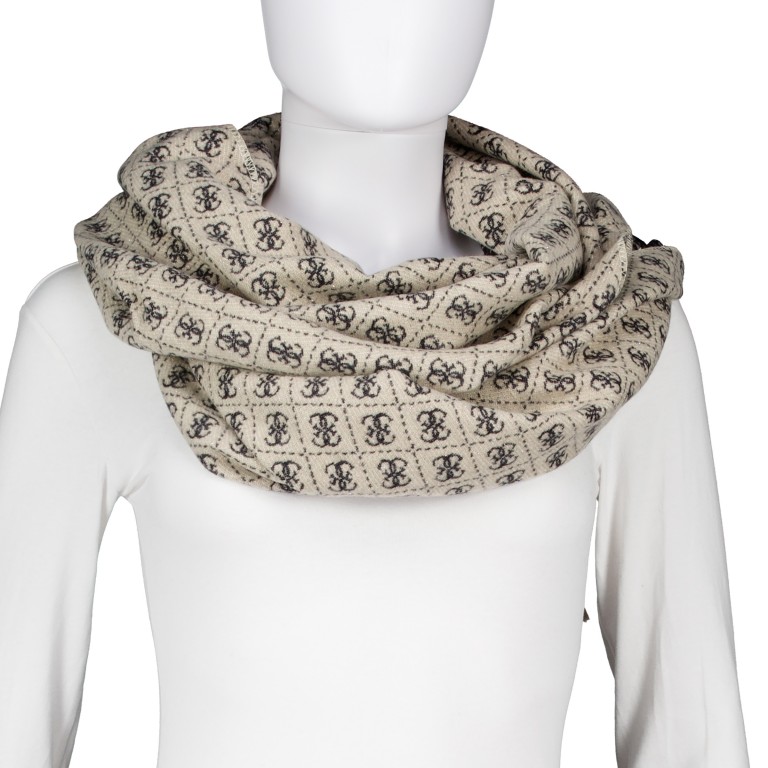 Schal 4G-Logo Black, Farbe: schwarz, Marke: Guess, EAN: 7621806183433, Abmessungen in cm: 60x200x0.3, Bild 2 von 2